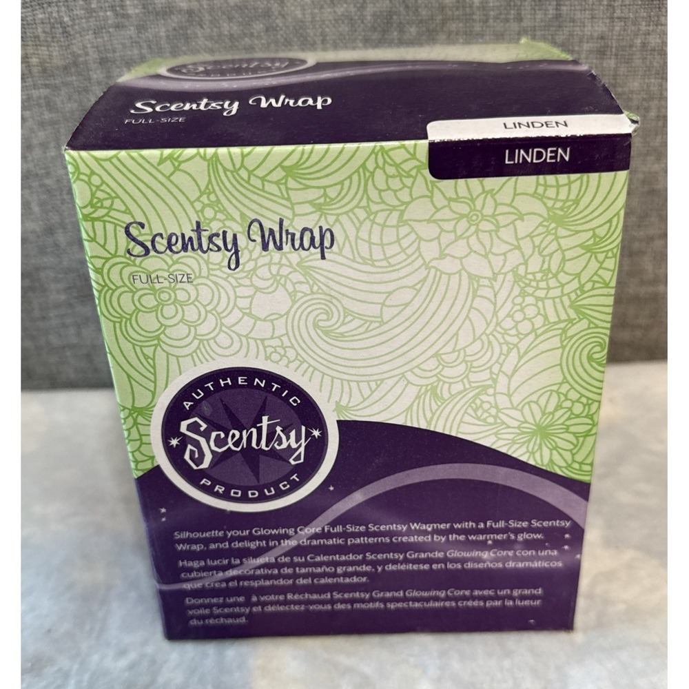 New Scentsy LINDEN‎ Wrap Full Size Leaf Imprint RETIRED WRAP ONLY